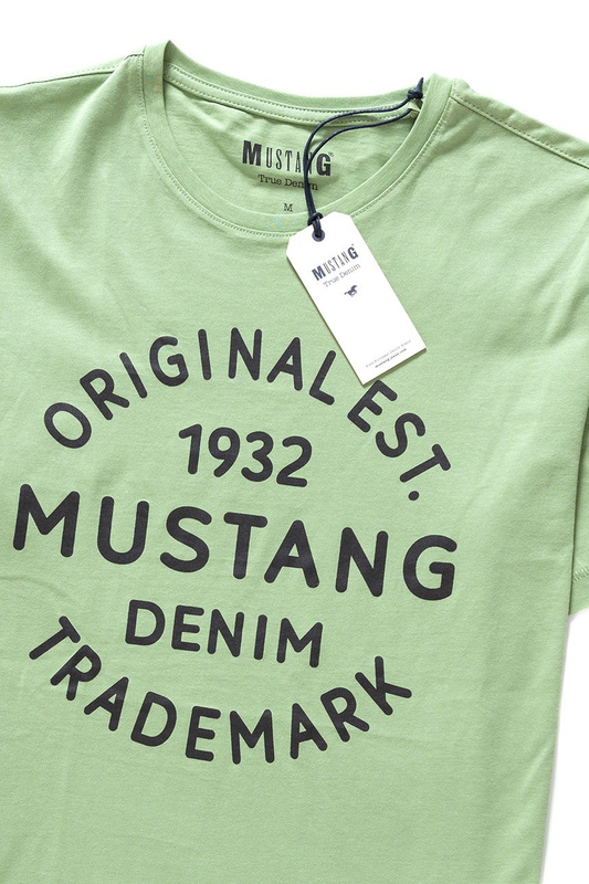 MUSTANG T SHIRT Logo T-Shirt MISTLETOE 1007561 6206