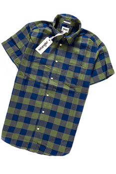 WRANGLER SS 1PKT SHIRT BLUE DEPTHS W5881ORJY 112129601