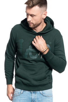 BLUZA LEE HIGH SCREEN HOODY DK BOTTLE GREEN L82CTJBB 112121999