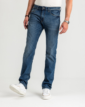 Męskie Spodnie Jeansowe Tom Tailor Marvin Used Mid Stone Proste 1007858 10119