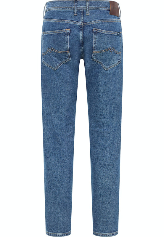 Męskie Spodnie Jeansowe Mustang Style Oregon Slim Denim Blue 1014863 5000 700
