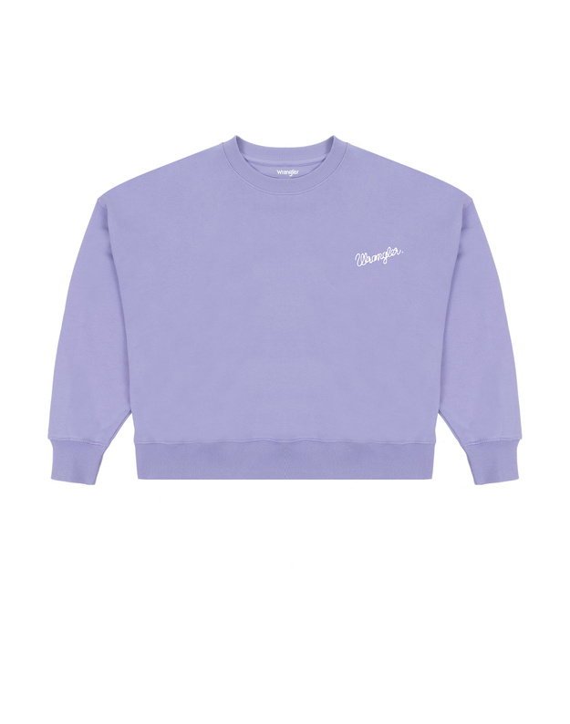 DAMSKA BLUZA WRANGLER RELAXED SWEATSHIRT SWEET LAVENDER 112343712