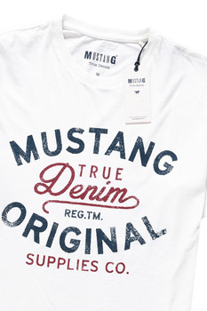 MUSTANG T SHIRT LOGO TEE CLOUD DANCER 1007249 2020