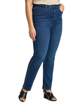LEE CLASSIC STRAIGHT PLUS DAMSKIE SPODNIE JEANSOWE JEANSY DARK SYLVIE L32JPVWM 112107646