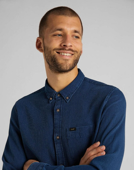 LEE REFINED BUTTON DOWN MĘSKA KOSZULA RELULAR FIT WASHED BLUE L882ZWLR 112123612