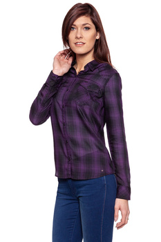 WRANGLER L/S WESTERN SHIRT PURPLE VELVET W5045CBSL