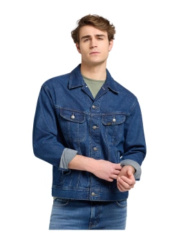 MESKA KURTKA JEANSOWA  LEE RELAXED RIDER JACKET REACH 112371312