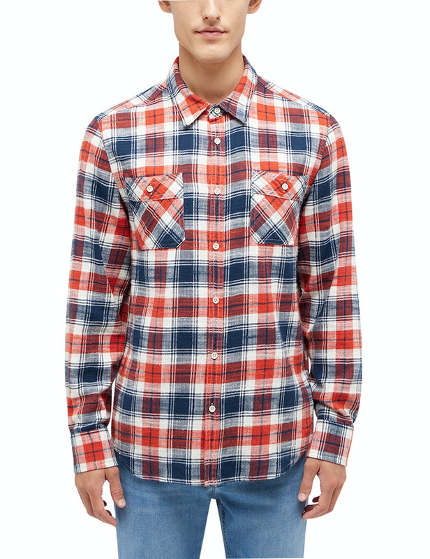 Męska Koszula Mustang Style Eastbridge Multicheck Red 1014768 12551