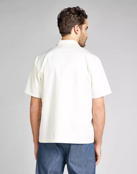 LEE SS SERVICE SHIRT MĘSKA KOSZULA MATERIAŁOWA WHITE CANVAS L93GHNRR 112124157