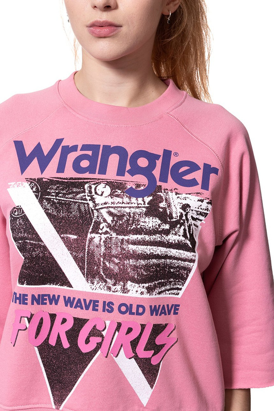 WRANGLER RAGLAN SWEAT SEA PINK W6069IGWF 112130420