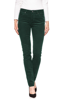 DAMSKIE SPODNIE SZTRUKSOWE WRANGLER SLIM GREEN NIGHT W28LEK18P 112128382