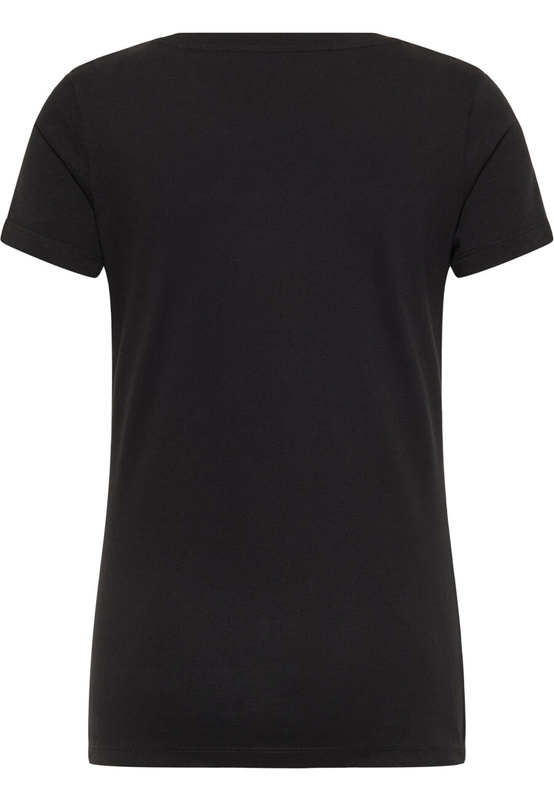 MUSTANG Alina C Tee Logo Damski T-shirt Koszulka Black 1013222 4142