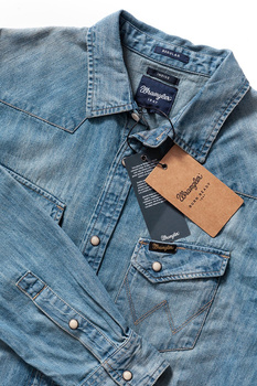 WRANGLER L/S WESTERN SHIRT SUPER BLEACH W5779O65E