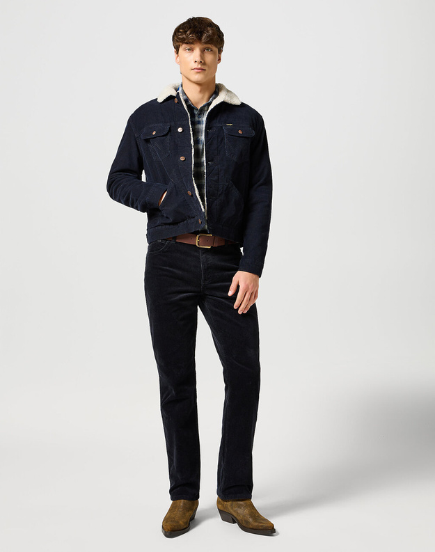 WRANGLER TEXAS MĘSKIE SPODNIE SZTRUKSOWE BLACK 112356789 W121016329