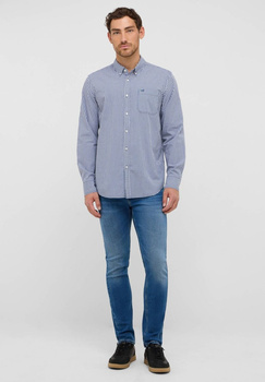Męska Koszula Mustang Style Chester Gingham Check Middle Blue 1016947 12796