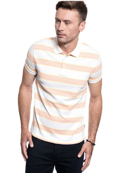 MĘSKA KOSZULKA POLO WRANGLER SS STRIPE POLO OFF WHITE W7F3K4737 112131801