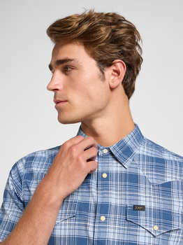 LEE MĘSKA KOSZULA SS WESTERN SHIRT ORION OMBRE 112364225