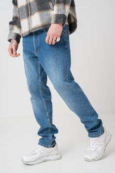 Męskie Spodnie Jeansowe Mustang Style Washington Straight Denim Blue 1016814 5000 582