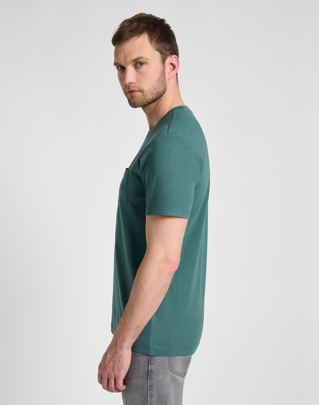 LEE MĘSKA KOSZULKA LEE POCKET TEE EVERGREEN 112355581