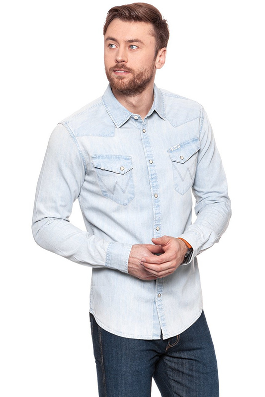WRANGLER L/S ORIGINAL WESTERN BLEACH W5942MQ9E