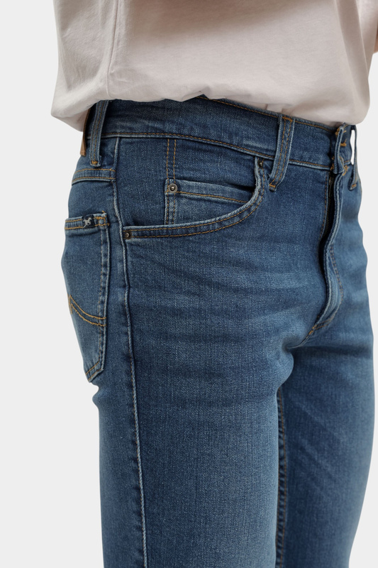 Męskie Spodnie Jeansowe Mustang Style Tramper Straight Denim Blue 1016809 5000 502