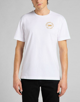 MĘSKA KOSZULKA LEE SMALL CHEST LOGO T WHITE L60JFQ12 112142426