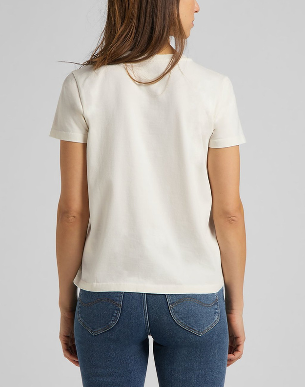 LEE RELAXED POCKET TEE DAMSKI T-SHIRT KOSZULKA LOGO SHARK TOOTH L40RETQB 112108717