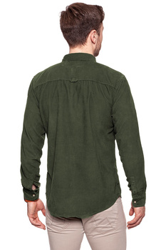 KOSZULA WRANGLER LS 2PKT FLAP SHIRT ARMY GREEN W5996TCSZ 112129913