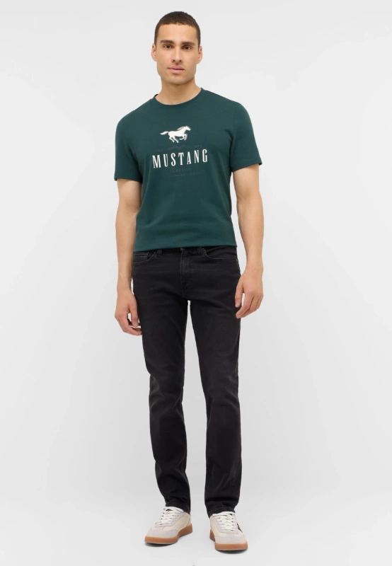 Męskie Spodnie jeansowe Mustang Style Vegas Slim Denim Black 1016794 4000 982