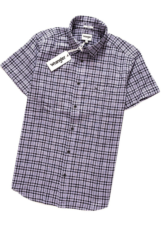 WRANGLER SS 1PKT SHIRT HEIRLOOM LILAC W5881OPGE 112129596