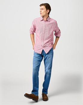 MESKA KOSZULA WRANGLER 1 PKT SHIRT RED OXFORD 112362540