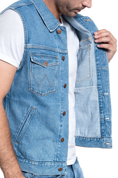 BEZRĘKAWNIK MĘSKI WRANGLER DENIM VEST YOSEMITE W447TW27Z 112128891