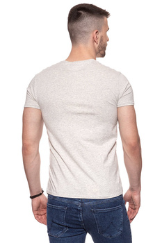 KOSZULKA WRANGLER MASCOTTE TEE LIGHT GREY MEL W7B35FK03 112131455