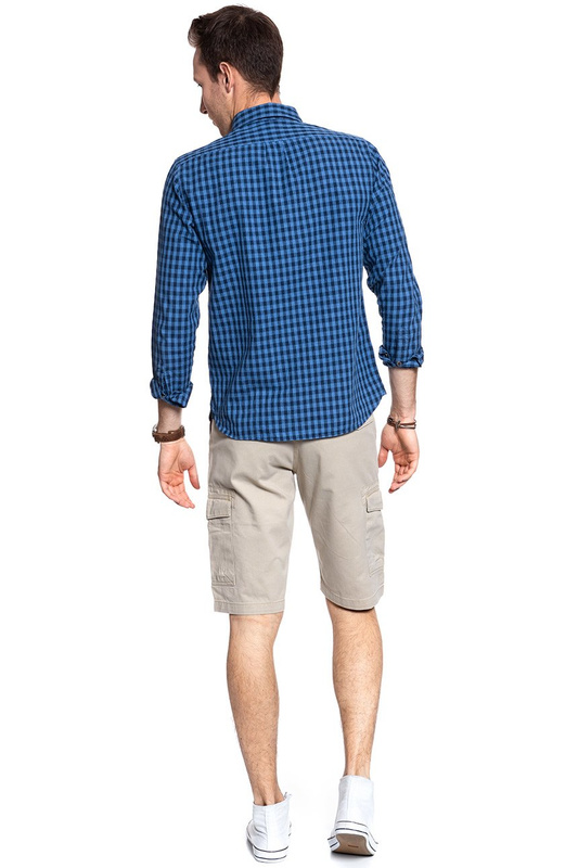 KRÓTKIE SPODENKI WRANGLER CARGO SHORT CAMEL WASHED W15DHC49J 112126785
