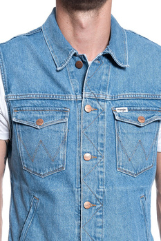 BEZRĘKAWNIK MĘSKI WRANGLER DENIM VEST YOSEMITE W447TW27Z 112128891