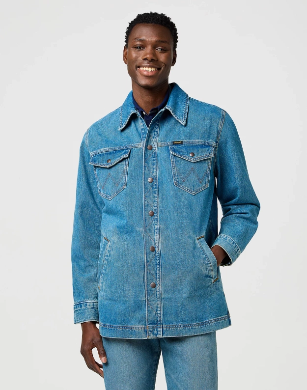MESKA KURTKA JEANSOWA  WRANGLER  WRANGE JACKET IRON FORGE 112371445