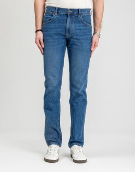 MESKIE SPODNIE  WRANGLER GREENSBORO OAKWOOD BLUE 112371374