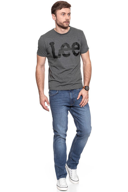 LEE T SHIRT LOGO TEE DARK GREY MELE L62AAI06 112114433