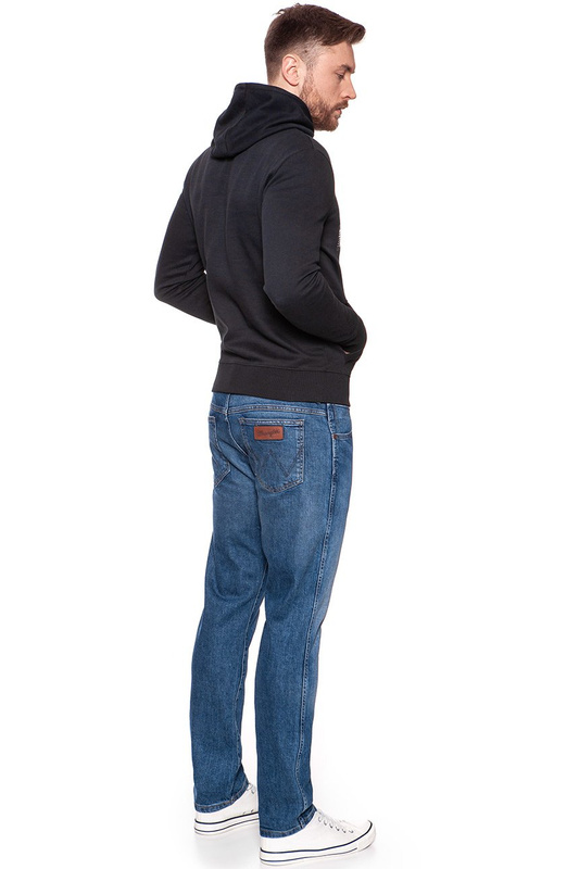 BLUZA WRANGLER MĘSKA HOODIE BLACK W6560IH01 112130572