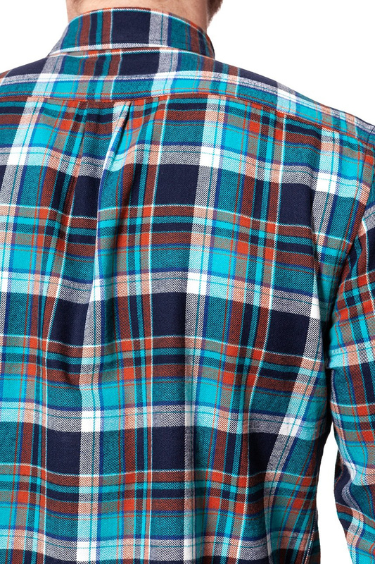 KOSZULA WRANGLER LS 1PKT BUTTON DOWN BLUE BAY W5874T2VG 112129586