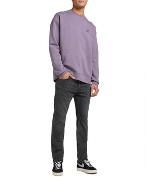 LEE CORE LOOSE CREW MĘSKA BLUZA KLASYCZNA LOGO WASHED PURPLE L85IPTTZ 112144613