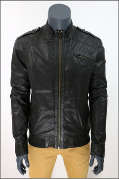 WRANGLER LEATHER JACKET DARK BROWN W4449ZI82      $    
