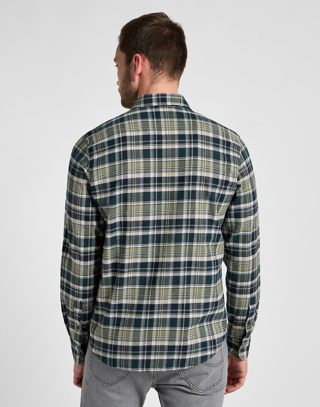 LEE MĘSKA KOSZULA LEE REGULAR SHIRT GREEN 112355698