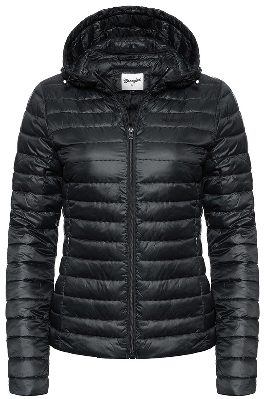 DAMSKA KURTKA PRZEJŚCIOWA WRANGLER NYLON JACKET BLACK W4082YN01 112128710
