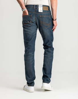 Męskie Spodnie Jeansowe Tom Tailor Marvin Mid Stone Wash Proste 1007858 10281