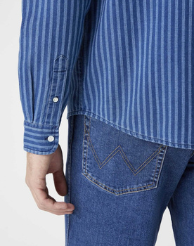 KOSZULA MĘSKA WRANGLER LS 1PKT SHIRT INDIGO W5A1TT452 112129992