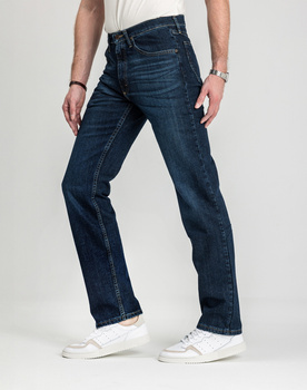 Męskie Spodnie Jeansowe Wrangler Regular Fit Blackened Indigo 112352956