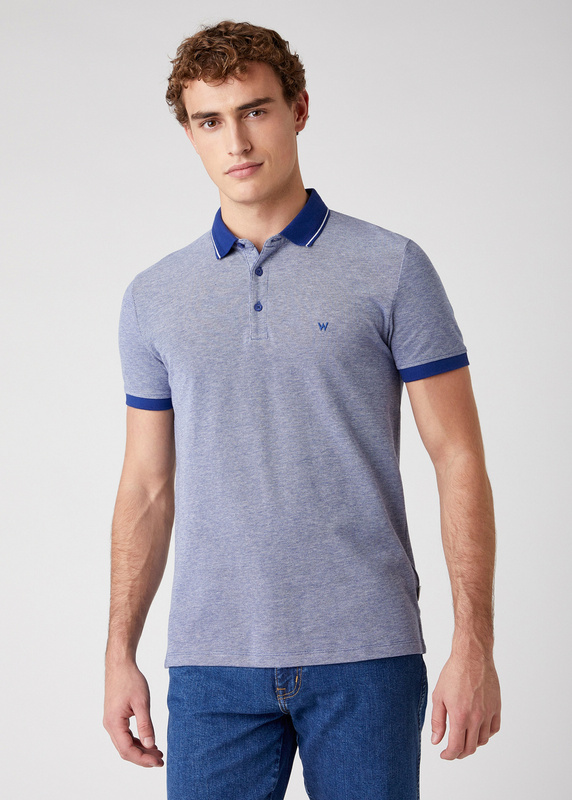 KOSZULKA POLO MĘSKA WRANGLER SS REFINED POLO TWILIGHT BLUE 1 W7AFKHX1F 112131334