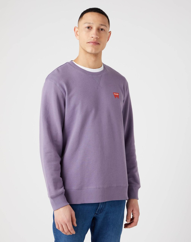 WRANGLER SIGN OFF CREW MĘSKA BLUZA PURPLE W661HAP50 112320262