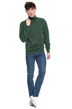 BLUZA LEE HIGHNECK SWS DK BOTTLE GREEN L82BTJBB 112121991